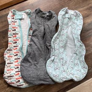 3 Woombie Grow With Me Swaddles